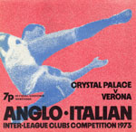 Palace's programme for the match with Verona